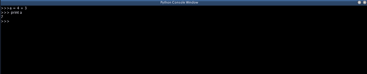  Python Console 